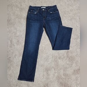 Levi's 505 Dark Blue Wash Straight Leg Women's Jeans